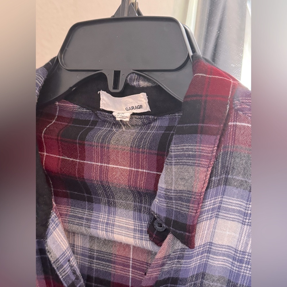 BUNDLE: 3 Garage Plaid/Flannel Shirts in sizes M and L